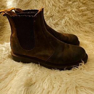 Dr. Martens 2976 Quad Mens Chelsea Boot Sz 7 Brown Leather Round Toe Pull On